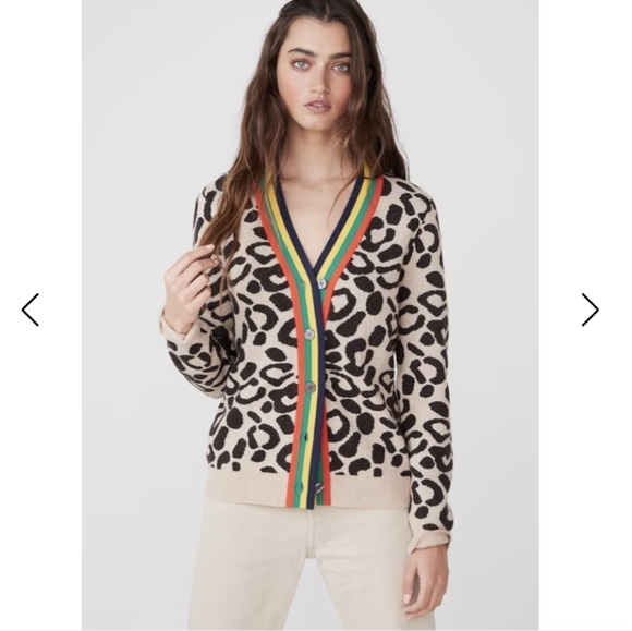 KULE Sweaters - Kule The Cat Leopard Cardigan